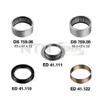 Suspension, corps de l'essieu SNR KS559.00