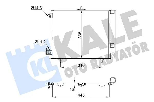 Radiateur climatisation KALE OTO RADYATÖR 358440