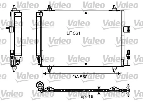 Radiateur climatisation VALEO 817824