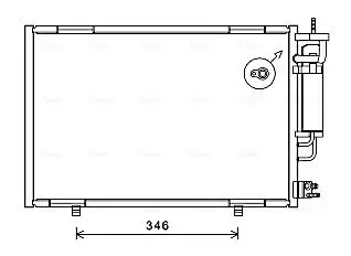 Radiateur climatisation AVA QUALITY COOLING FD5490D