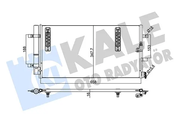 Radiateur climatisation KALE OTO RADYATÖR 375800