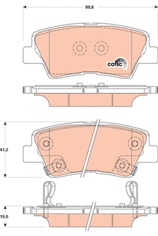 Kit de plaquettes de frein TRW GDB3494