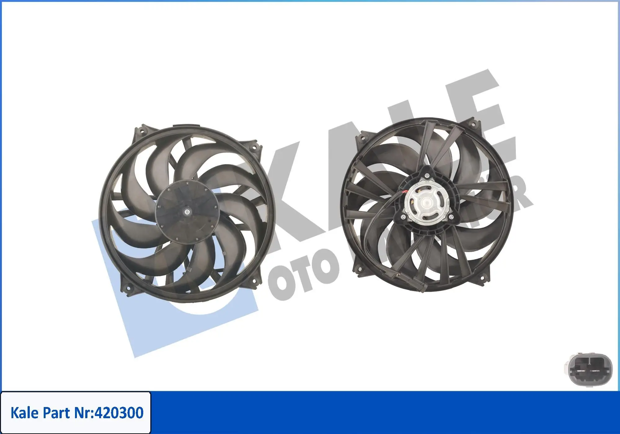 Ventilateur, refroidissement du moteur KALE OTO RADYATÖR 420300