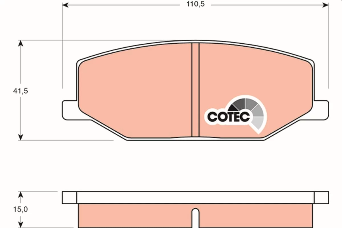 Kit de plaquettes de frein TRW GDB383
