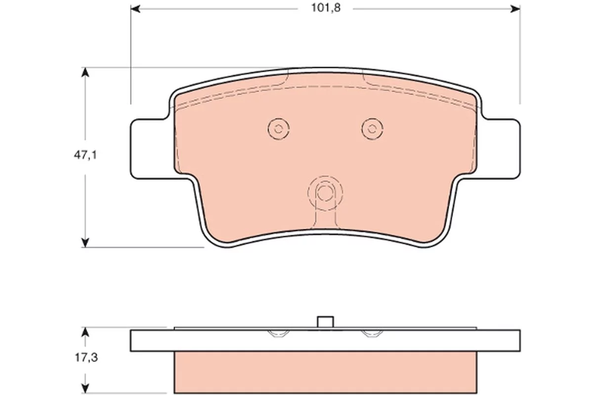 Kit de plaquettes de frein TRW GDB1714