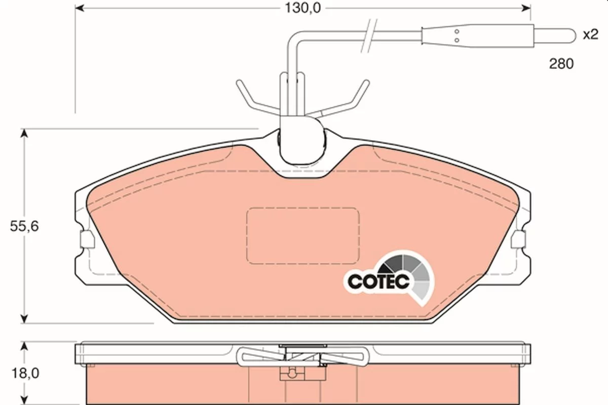 Kit de plaquettes de frein TRW GDB1030