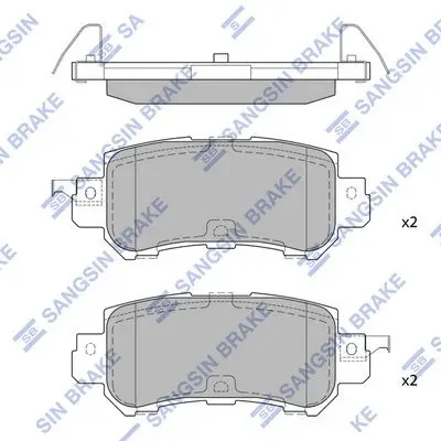 Kit de plaquettes de frein Hi-Q SP1672