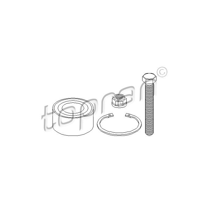 Kit de roulements de roue TOPRAN 109988