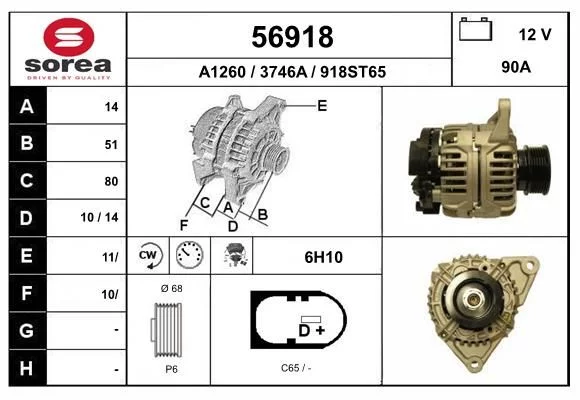 Alternateur EAI 56918