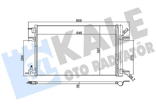 Radiateur climatisation KALE OTO RADYATÖR 385300