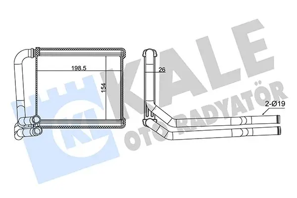 Radiateur chauffage KALE OTO RADYATÖR 355080