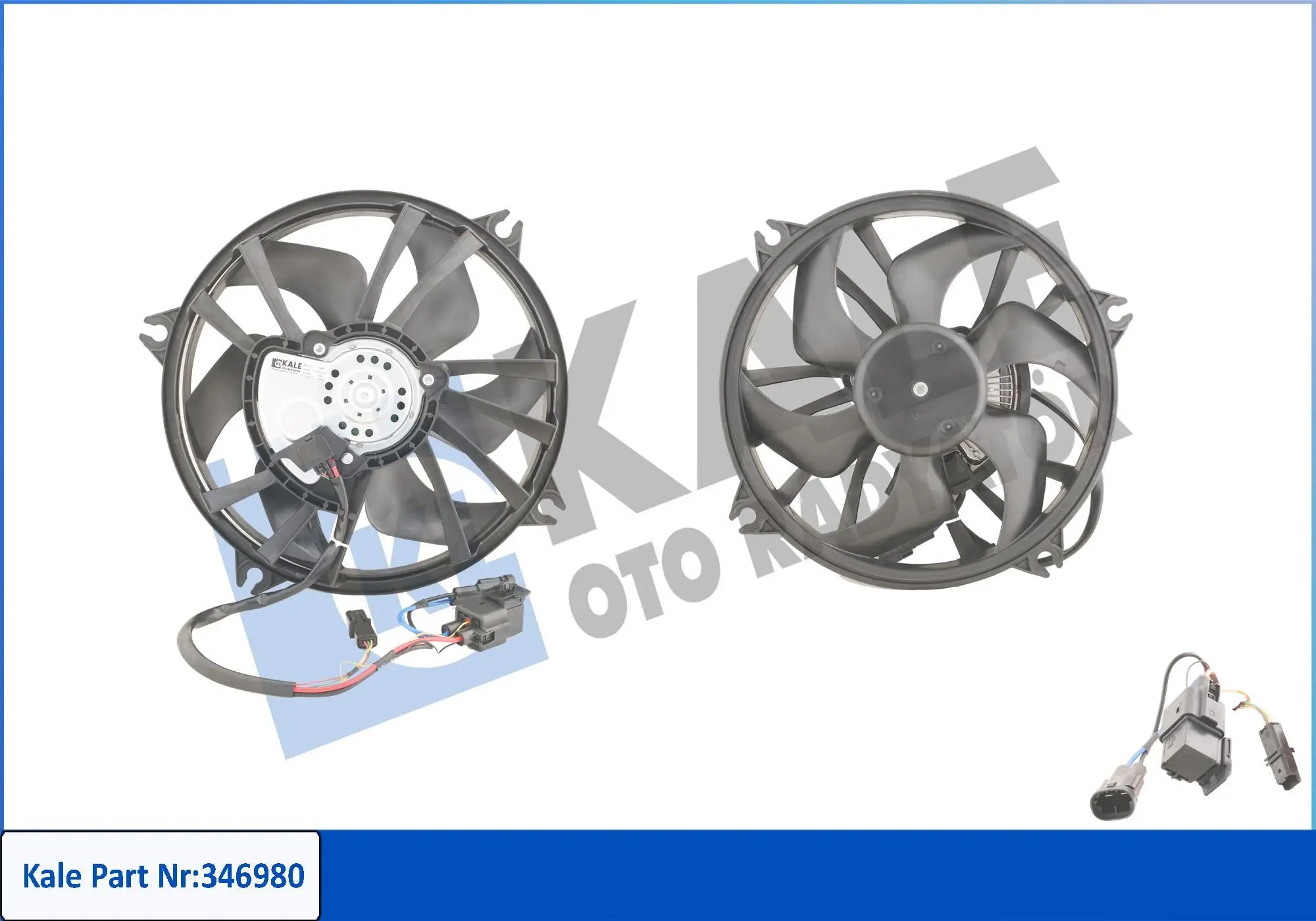 Ventilateur, refroidissement du moteur KALE OTO RADYATÖR 346980
