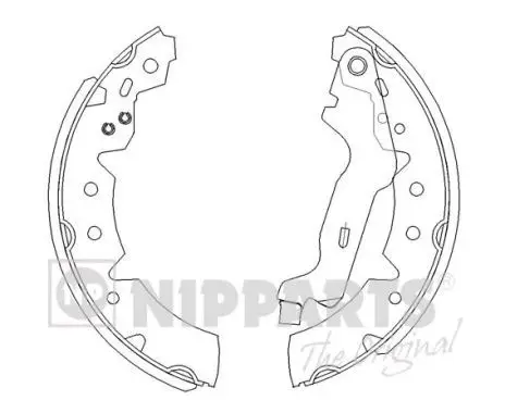 Jeu de mâchoires de frein NIPPARTS J3502072