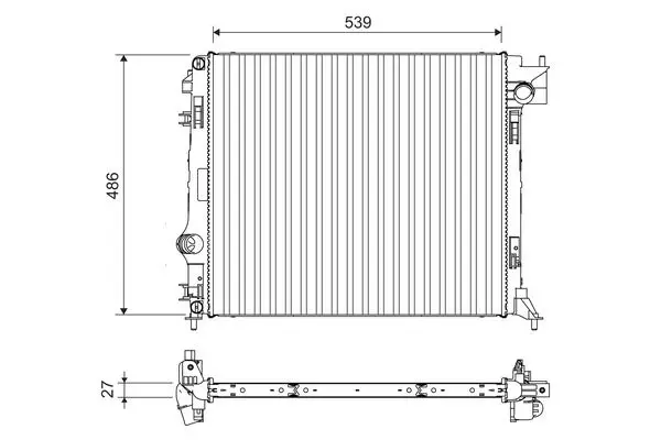 Radiateur, refroidissement du moteur VALEO 701108