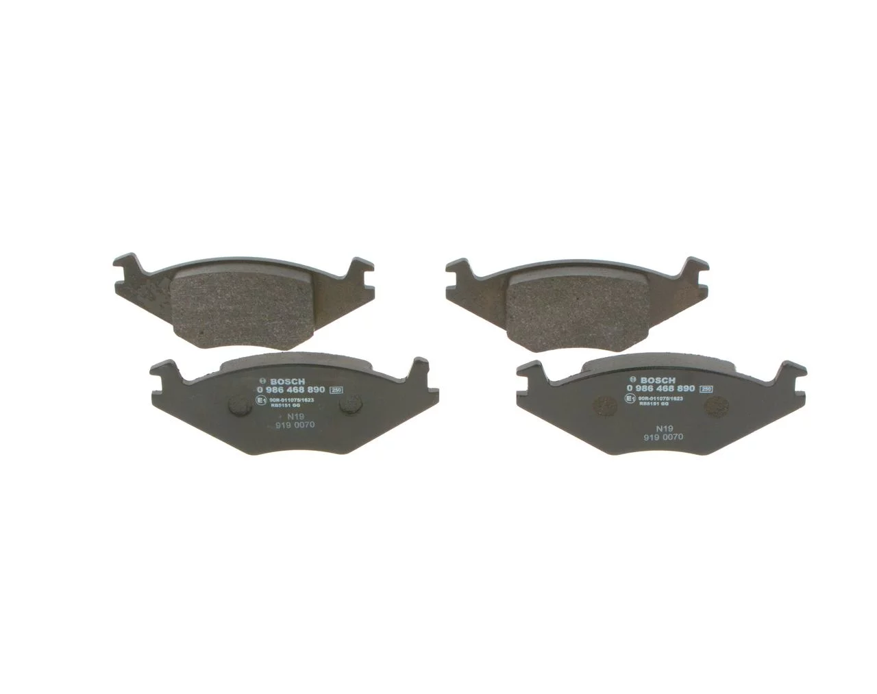 Kit de plaquettes de frein BOSCH 0 986 468 890