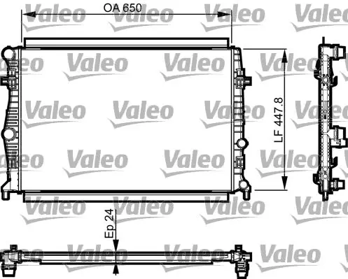Radiateur, refroidissement du moteur VALEO 735556
