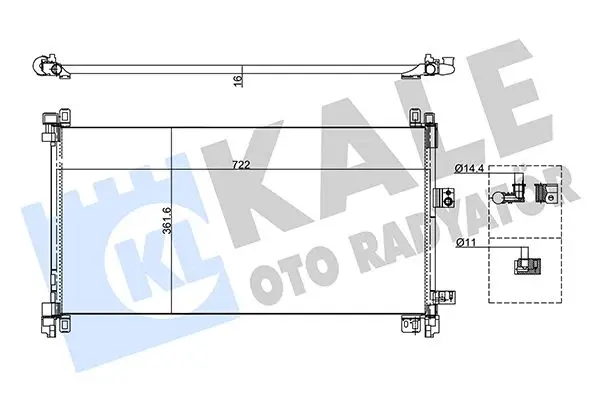Radiateur climatisation KALE OTO RADYATÖR 355155