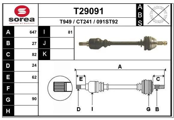 Cardan EAI T29091