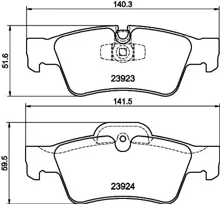 Kit de plaquettes de frein HELLA 8DB 355 011-421