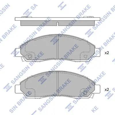 Kit de plaquettes de frein Hi-Q SP1408