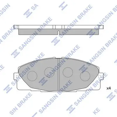 Kit de plaquettes de frein Hi-Q SP1376