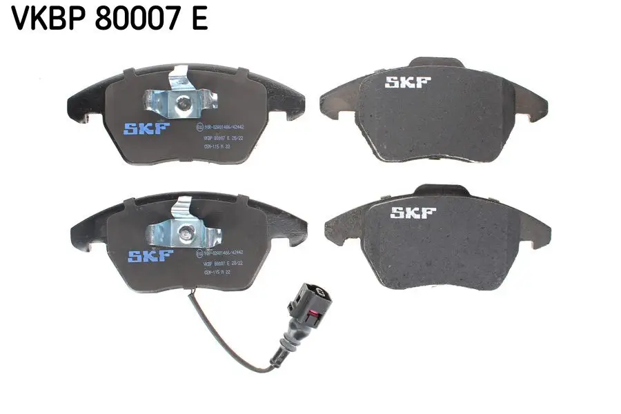 Kit de plaquettes de frein SKF VKBP 80007 E