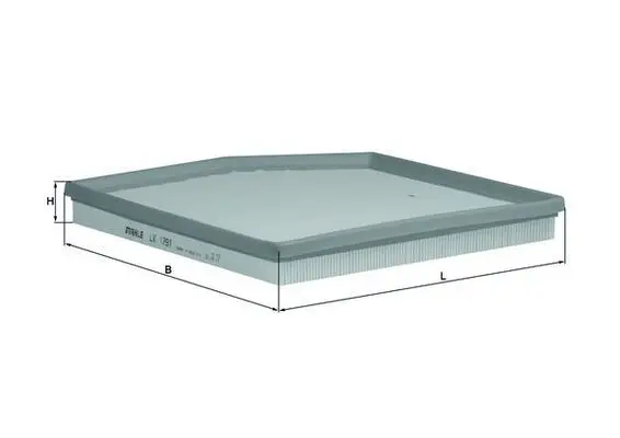 Filtre à air MAHLE ORIGINAL LX 1791