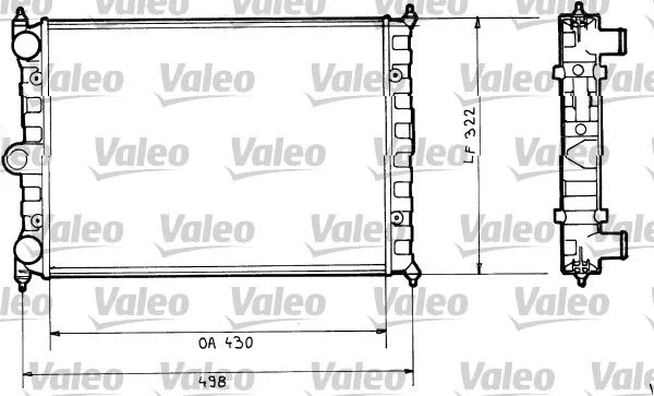 Radiateur, refroidissement du moteur VALEO 816703
