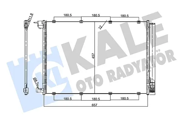 Radiateur climatisation KALE OTO RADYATÖR 357735