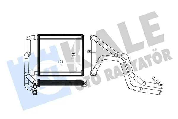 Radiateur chauffage KALE OTO RADYATÖR 355135