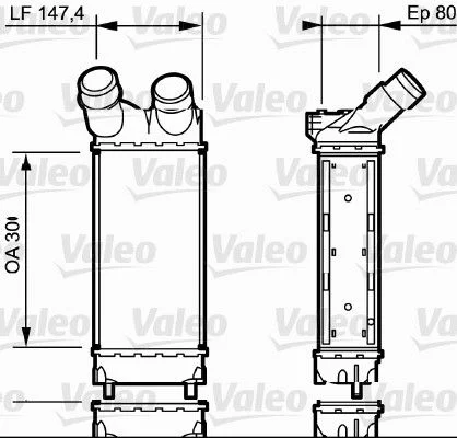 Intercooler, échangeur VALEO 818866