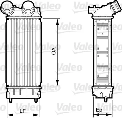Intercooler, échangeur VALEO 818226