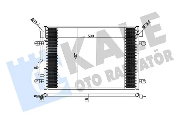 Radiateur climatisation KALE OTO RADYATÖR 375700