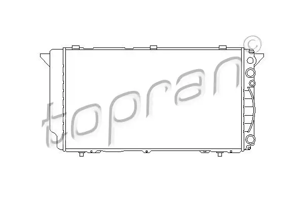 Radiateur, refroidissement du moteur TOPRAN 112 295