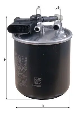 Filtre à carburant MAHLE ORIGINAL KL 913