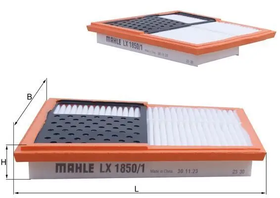 Filtre à air MAHLE ORIGINAL LX 1850/1