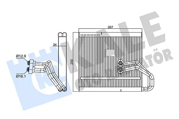 Evaporateur climatisation KALE OTO RADYATÖR 354125