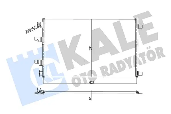 Radiateur climatisation KALE OTO RADYATÖR 358755