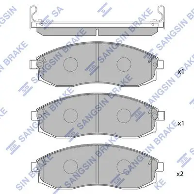Kit de plaquettes de frein Hi-Q SP1256