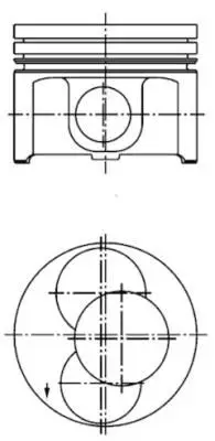 Piston KOLBENSCHMIDT 40092720