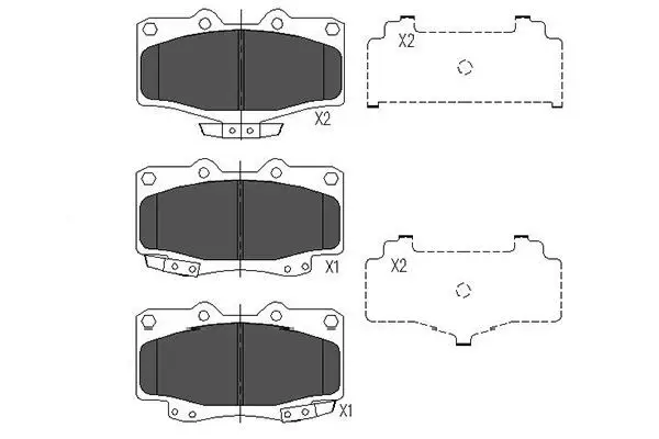Kit de plaquettes de frein KAVO PARTS KBP-9054