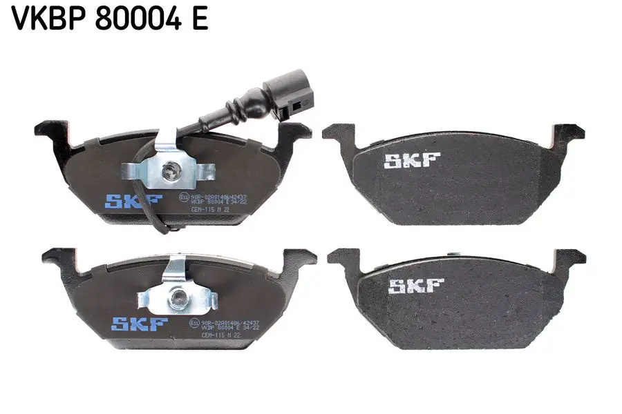 Kit de plaquettes de frein SKF VKBP 80004 E