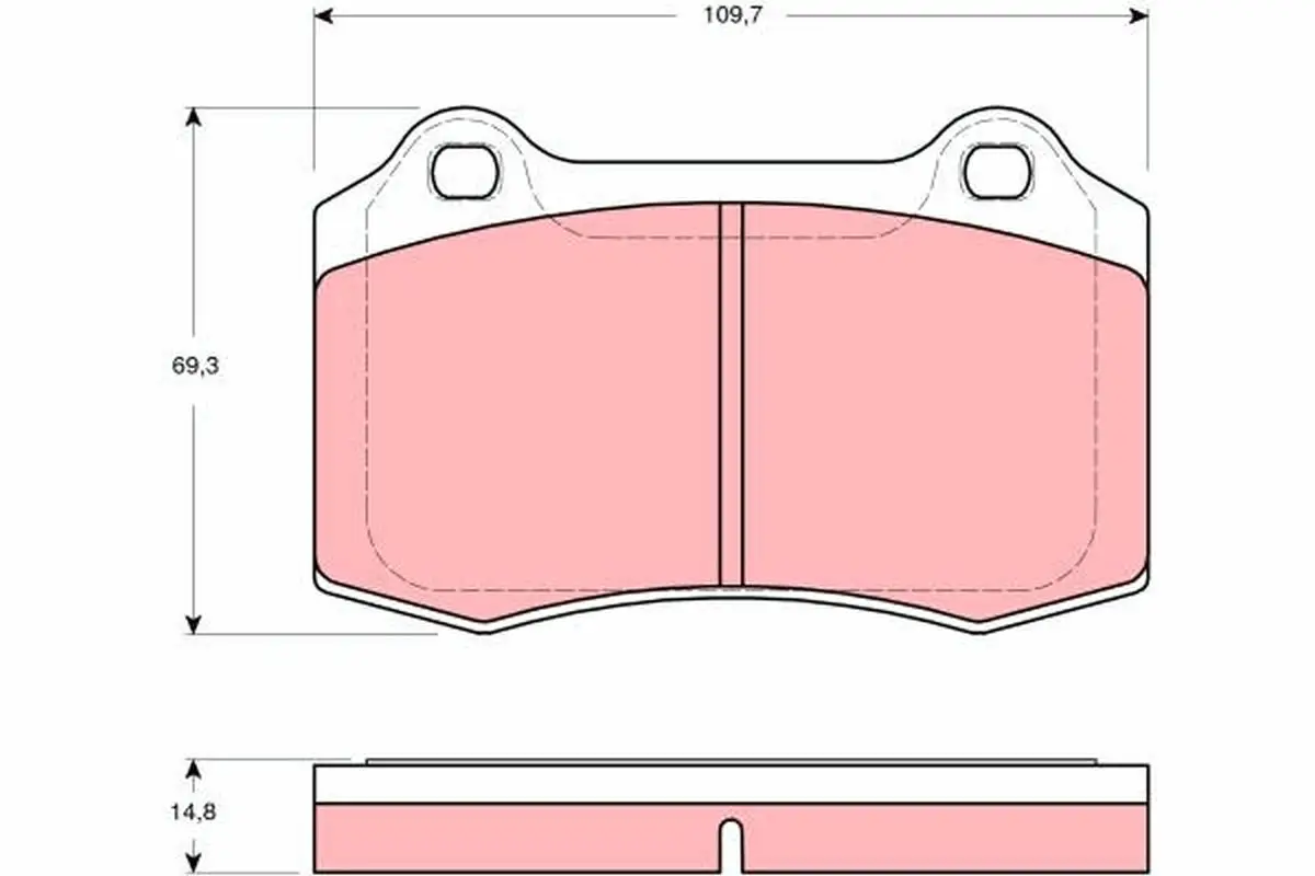 Kit de plaquettes de frein TRW GDB1513
