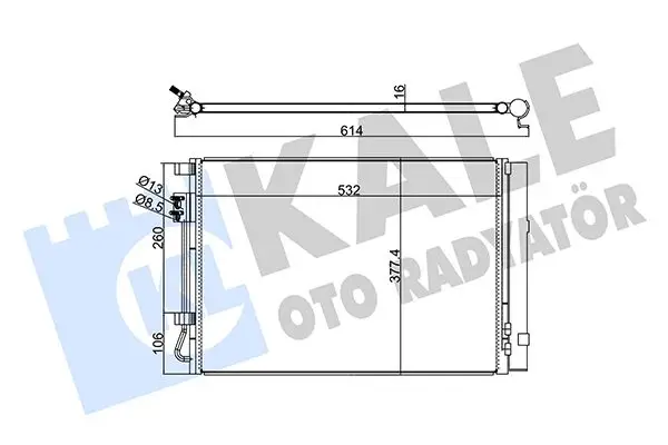 Radiateur climatisation KALE OTO RADYATÖR 380200