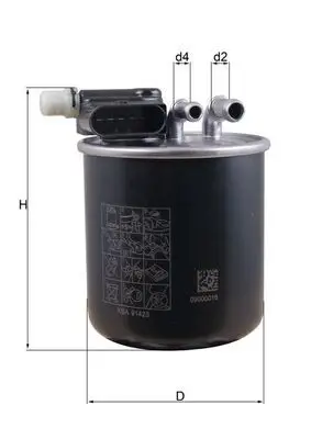 Filtre à carburant MAHLE ORIGINAL KL 948