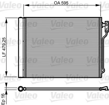 Radiateur climatisation VALEO 814192