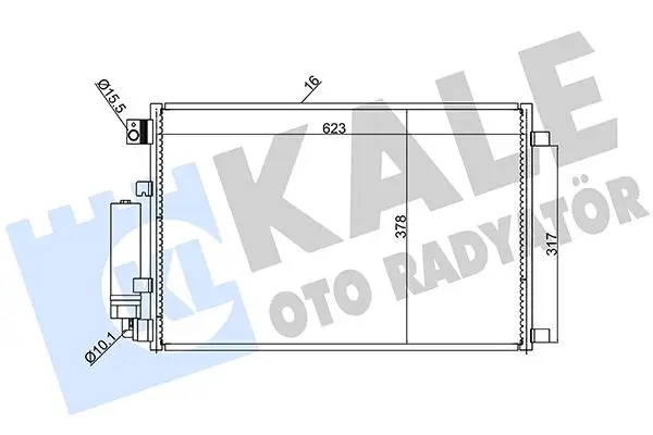 Radiateur climatisation KALE OTO RADYATÖR 388600
