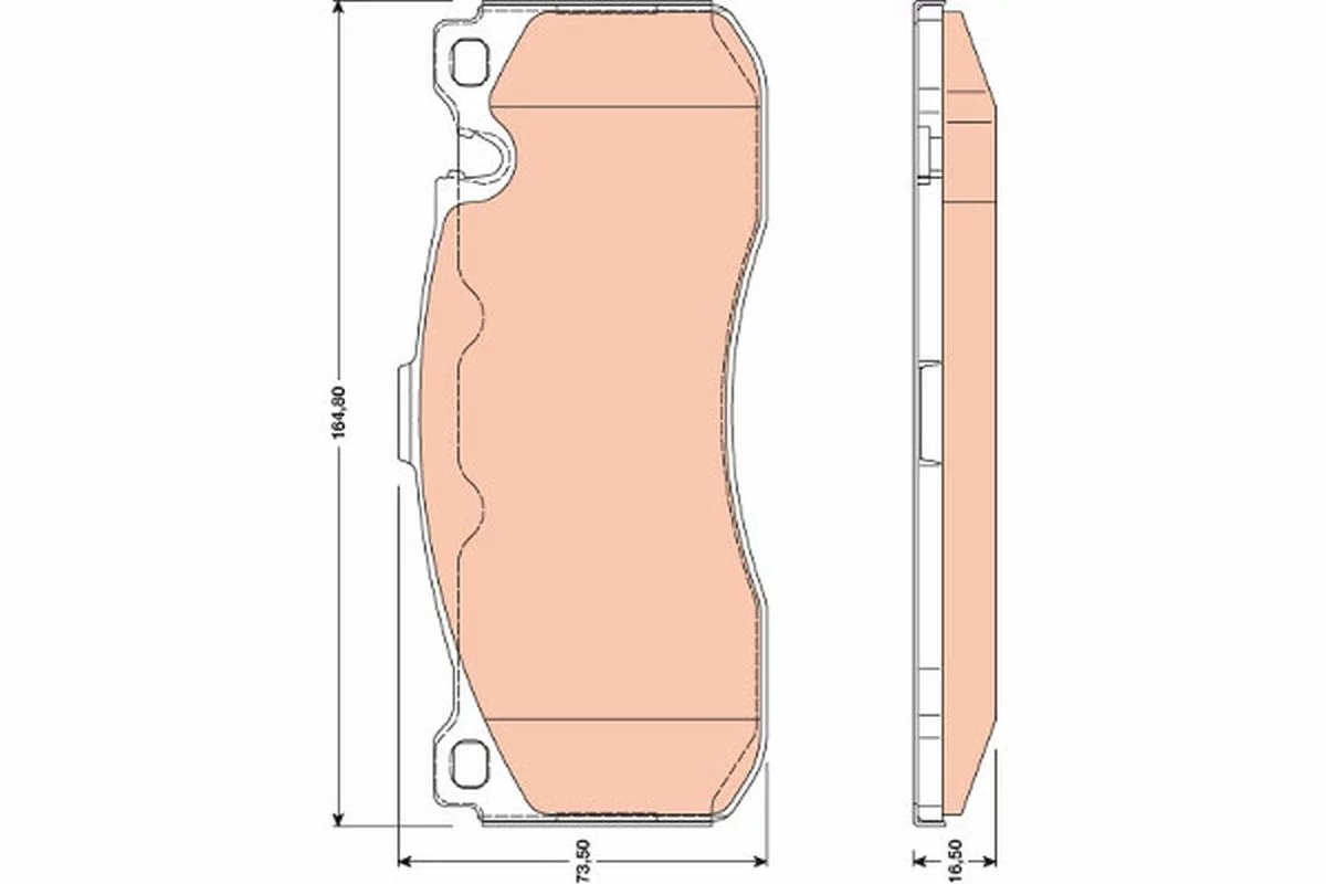 Kit de plaquettes de frein TRW GDB1802