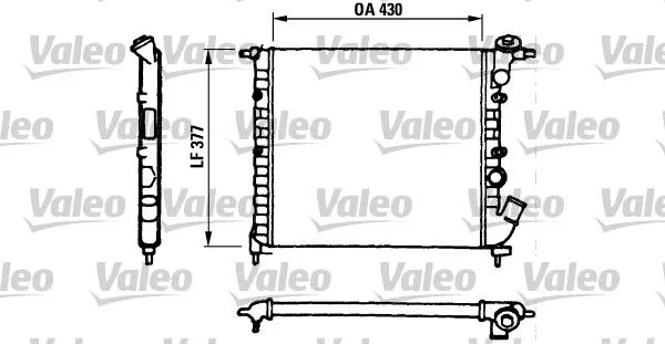Radiateur, refroidissement du moteur VALEO 730055