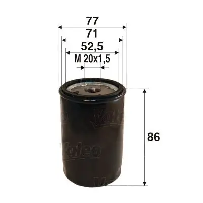 Filtre à huile VALEO 586002